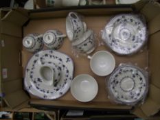 Royal Doulton Tea ware items in the Yorktown pattern to include Cake Plate, 6 side plates, 6