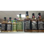 7 bottles of jack daniels to include 2 1 litre bottles, 2 x 70cl and 3x 35cl