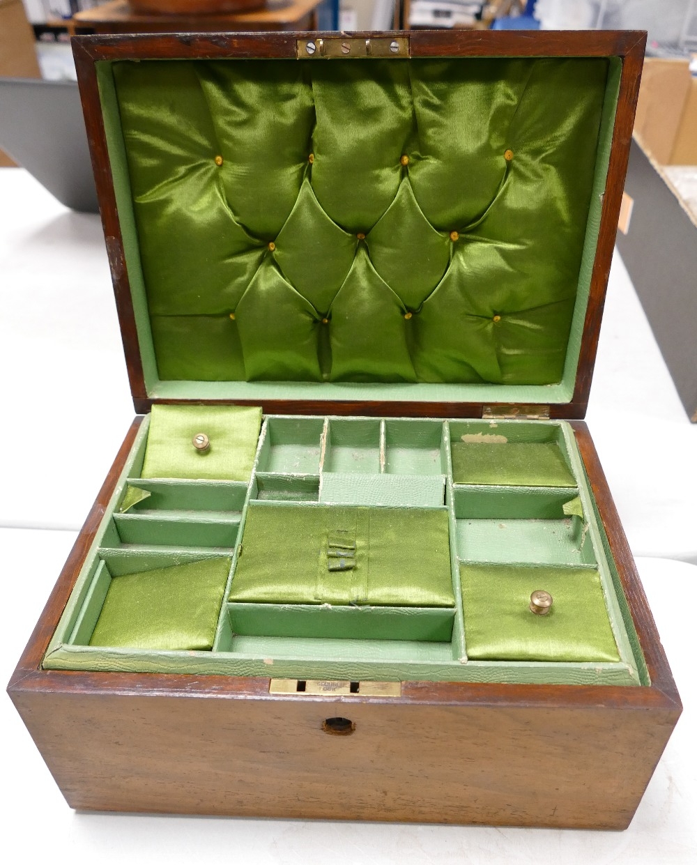 Edwardian Walnut Jewellery Box, length 26.5cm - Image 2 of 4