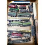 A collection of Tri-ang trains to include Mallard 60022, Princess Elizabeth, L N E R 4472, Pullman