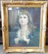 Gilt Frame Victorian Style Print, frame size 64 x 54cm