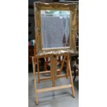 Windsor & Newton collapsible artist's easel H: 112cm w: 62cm D: 73cm, together with gilt framed