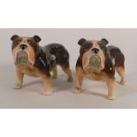 Two Large Sylvac Bulldogs, each 13cm tall(2)