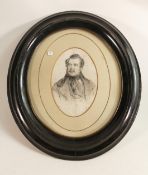 Joseph Kriehuber original lithograph early 19th century. German ink inscription on reverse with date