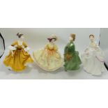 Royal Doulton Seconds Lady Figures Sunday Best, Stephanie, Carol & (Firsts) Grace Hn2318(4)