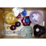 A mixed collection of Studio & Antique Glass ware