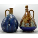 Royal Doulton Lambeth Decanters, item with stopper reads Distillers of the Choices Liqueurs Since