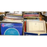 A large collection of easy listening & classical Lp's, many signed & promo items noted as vendor has