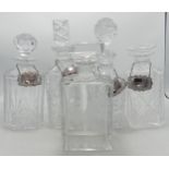 A collection of Quality Cut Glass & Lead Crystal Decanters(5)