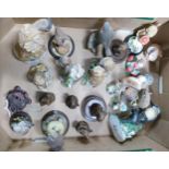 A collection of Pottery & Resin Bice & Birds