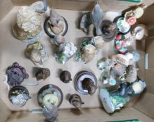 A collection of Pottery & Resin Bice & Birds