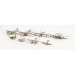 A collection of Dinky Aeroplanes to include: Empire Flying Boat, Giant High Speed Monoplane,