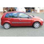 Ford Fiesta 5-Door Hatchback, 1242cc, 85,916 miles, One key. To be sold at 12 noon on Saturday