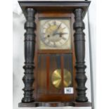 Oak Cased German Wall Clock