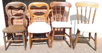 Two Early 20th Century Framhose Chairs & similar Ballon Back Chairs(4)