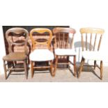 Two Early 20th Century Framhose Chairs & similar Ballon Back Chairs(4)