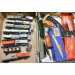 A collection of Hornby / Triang 00 gauge model railway rolling stock & accessories