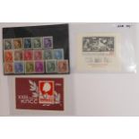 A small collection of stamps including various Deutsches Reich Hitler stamps, 1966 Russian stamps