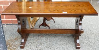 Modern Oak Bench table, length 93cm