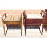 Two Early 20th Century Pianao Stools