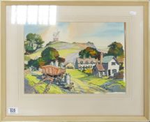 Framed James Pridley Landscape 46.5 x 58cm