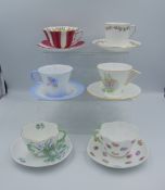 A collection of Shelley Items to include Cups & Saucer in patterns 12189,11438,0601,41,2325,2389 &