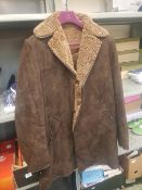 High Society mans leather/ sheepskin jacket. Size 40