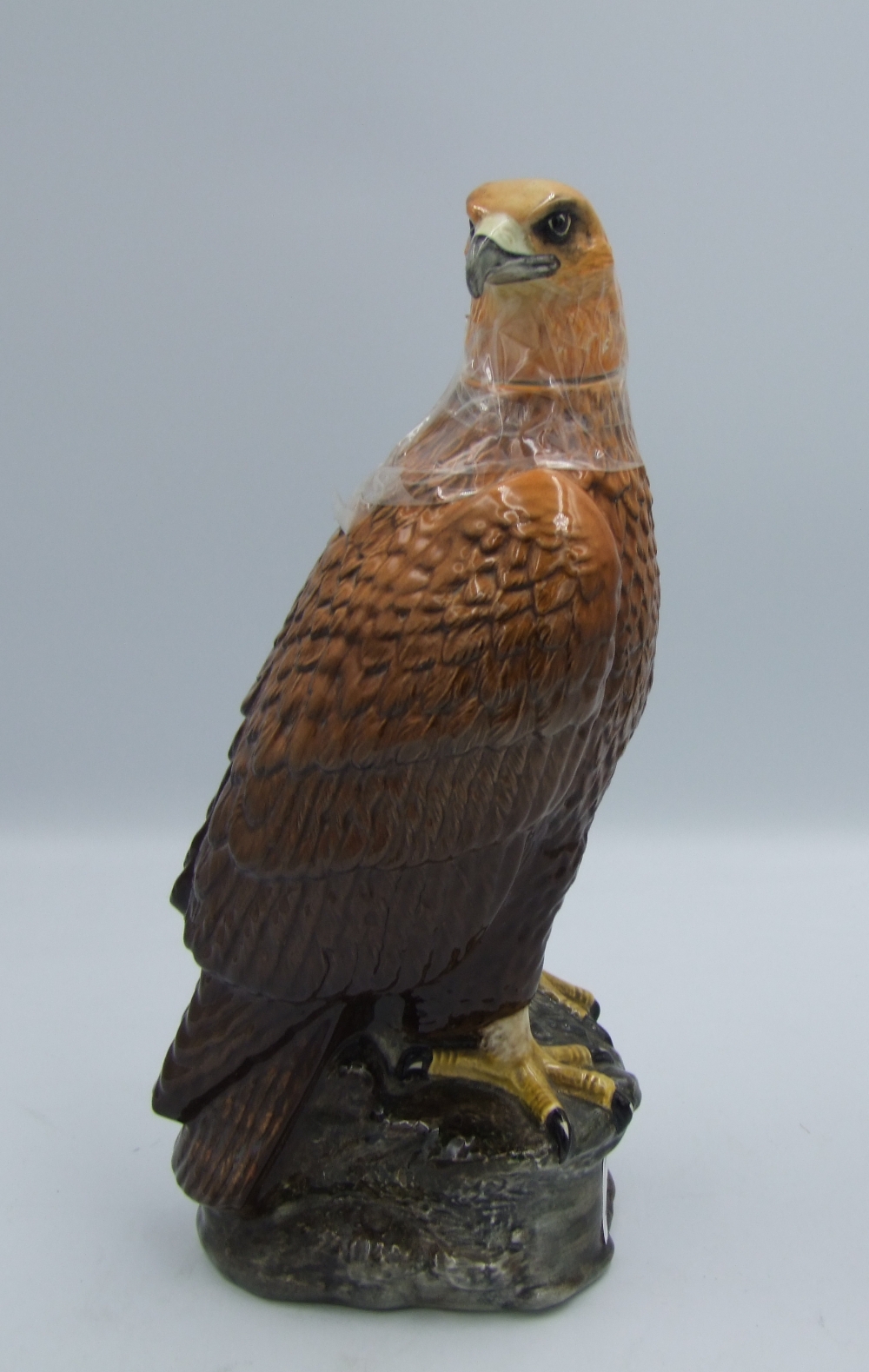 Large Golden Eagle whisky decanter, issued in 1969 (empty).