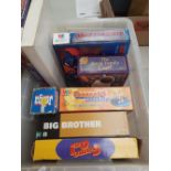 A mixed collection of games Battleship, Jenga etc plus 2 ring binders of PC Know How.