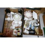 A mixed collection of items to include, decorative pottery, glass ware, commemorative items etc (2