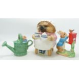 Border Fine Arts Mrs Tiggy Winkle Money Box, Peter Posting Letter & Peter hid in a Watering Can(3)