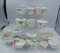 A collection of Shelley Items to include Milk Jugs & Sugar bowls in dainty , regent, vincent,