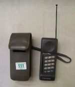 Motorola Personal Phone: first released in the UK in 1992, original case present.