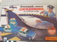 Boxed matchbox power track race and chase racing game