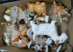 A collection of John Beswick Animal Figures together with On The Fairway Bunnykin, (damaged),