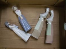 Four Nao lady figurines (4).