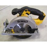 A DeWalt DCS391 18v cordless circular saw, used, no battery.