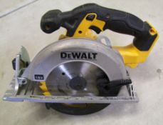A DeWalt DCS391 18v cordless circular saw, used, no battery.
