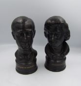 Wedgwood black Basalt busts For The Royal Silver Wedding: H.R.H The Duke of Edinburgh & H.M Queen