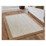 A brand new 'Unique Loom' branded rug: 245cm x 305cm Hand Braided Jute Rug.