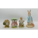 Royal Albert Beatrix Potter Figures Goody & Timmy Tiptoes, Foxy Reading & Alderman Ptolemy all BP6