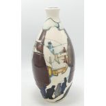 Moorcroft Chimneys in the Snow Vase, dated 2014, height 24cm