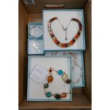 6 pieces of boxed high quality costume jewellery from the 'Eternal collection'. Comprising 4