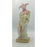 Royal Doulton figure The Jester HN3922, limited edition in vellum glaze, with certificate.