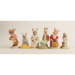 Royal Doulton Boxed Bunnykins figures to include Santa DB17, Cook DB85, Father DB154, Bedtime