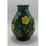 Moorcroft vase decorated in the Buttercup design by Sally Tuffin, h.20cm.