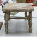 19th Century Pine Milking Stool