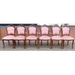 Set of Six Upholstered Dinning Chairs(6)