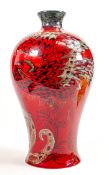 Royal Doulton Burslem Artwares large Flambe Bird of Paradise vase: Limited edition no.130 of 150