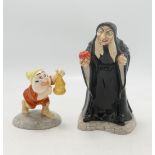 Royal Doulton Snow White Figure Take The Apple Dearie SW30 & Doc SW19(2)